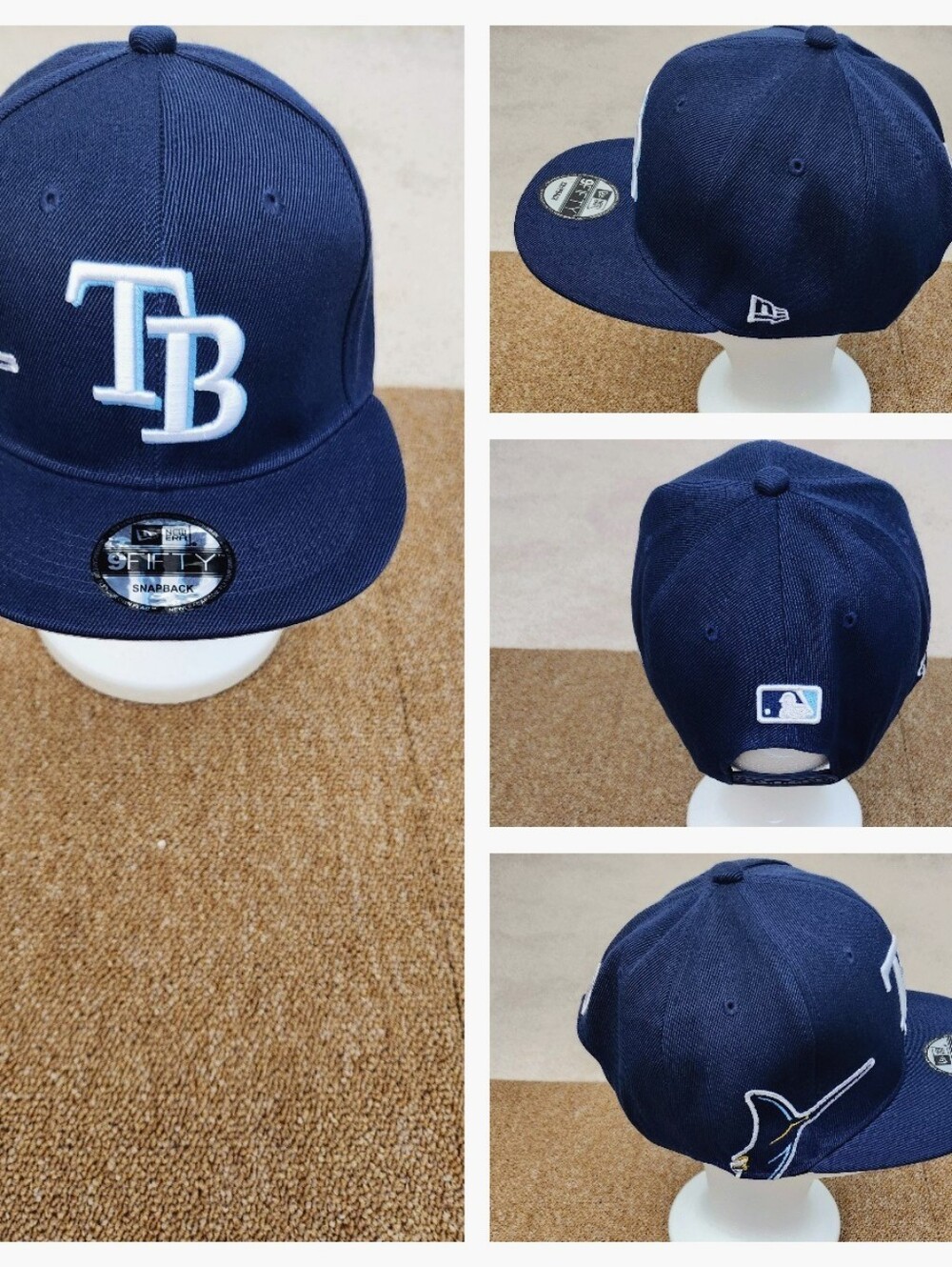 TAMPA BAY RAYS MLB BASEBALL SNAPBACK HAT.
